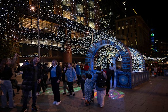 Three-quarters of the light displays at this year’s festival are now free to view, an increase on previous years.