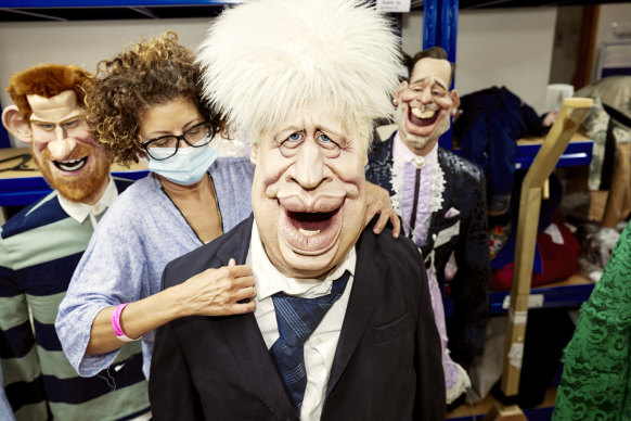 One of the life-size models used to produce the satiric Spitting Image.