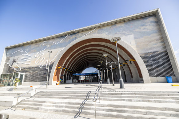 The new Arden station in North Melbourne was the first of five new inner-city underground stations to be completed. 