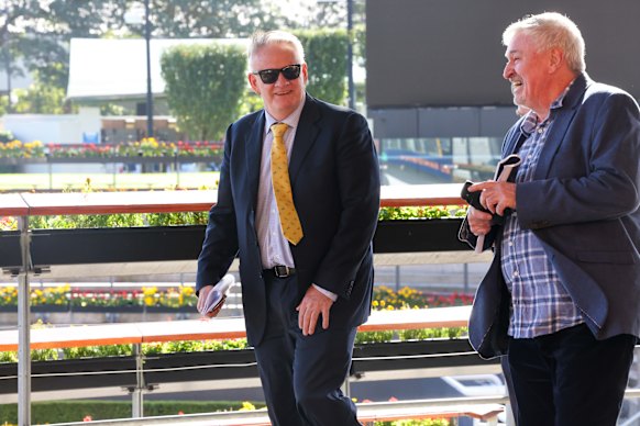 NSW MP Mark Latham arriving to vote on a proposal to sell Rosehill racecourse for a new housing development. Latham has been a vocal opponent of the plan.