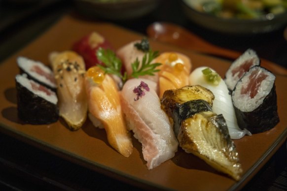The classic sushi set from Tsuru.
