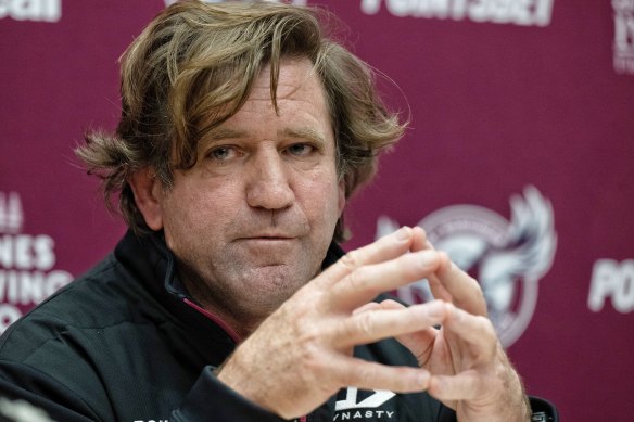 Des Hasler’s position at Manly is becoming untenable.
