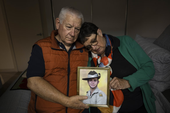 Phil and Bronwyn Goodwin, whose son Ryan took his own life after serving in the military.