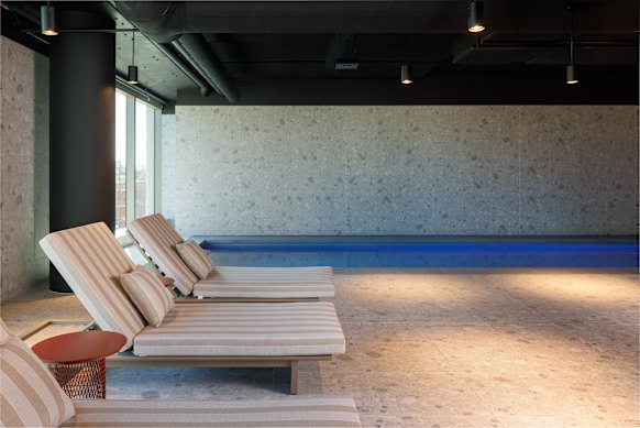 Poolside at Crowne Plaza Geelong.