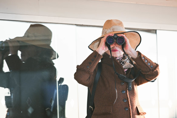 Gai Waterhouse kept a close eye over her horses at Caulfield trackwork recently.