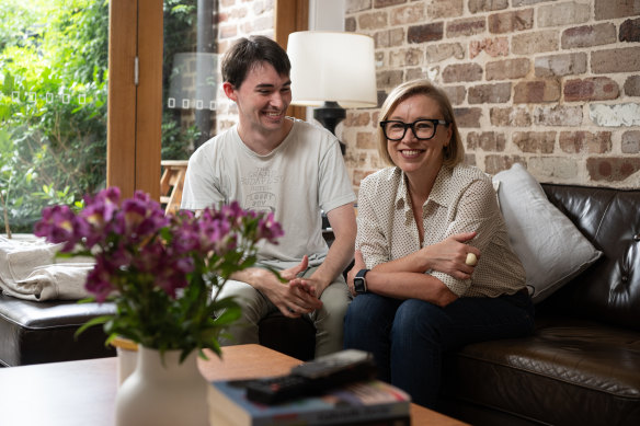 Nicole Rogerson and her 28-year-old son Jack, who has autism. Nicole is an advocate for parents of autistic children.