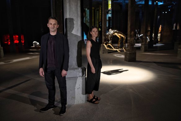 Curators Justin Paton and Emily Sullivan.