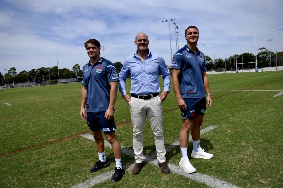 The Wilson clan (from left): Teddy, David and Harry.