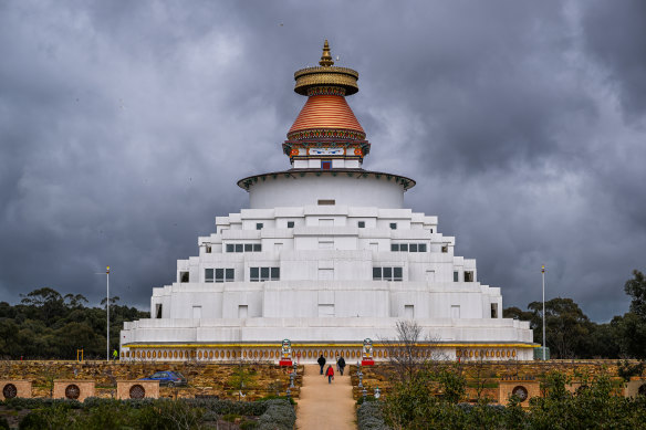 The Great Stupa of Universal Compassion on Bendigo’s outskirts.