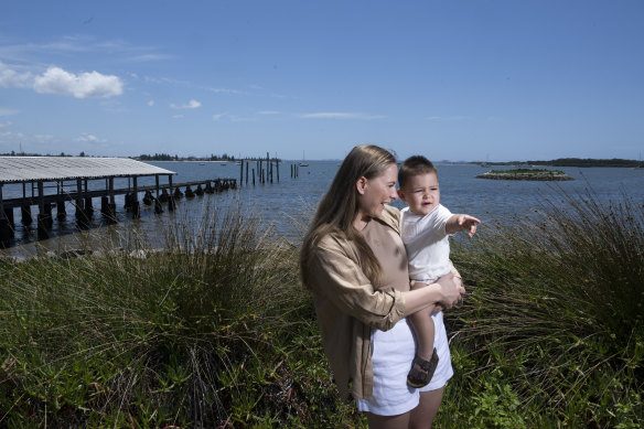 Ashlee Bager with her son Mateo.