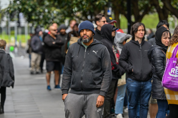 Mohammed Hassan at Docklands on Saturday.