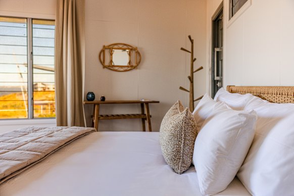 Inside one of the guest rooms.