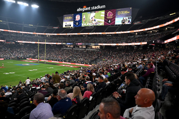 The NRL’s Las Vegas venture was a hit with American punters.