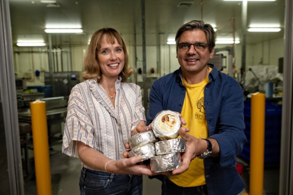 Pepe Saya co-founders and husband-and-wife duo Pierre Issa and Melissa Altman at their Caringbah buttery.