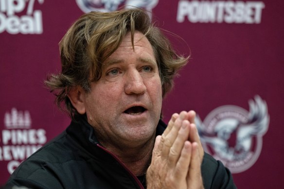 Former Manly coach Des Hasler.