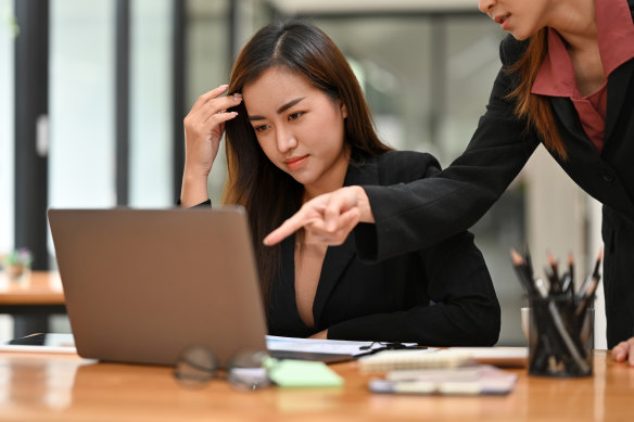 Workplace bullying may include belittling the target and often includes a power imbalance.