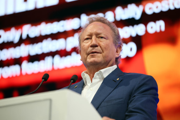 Andrew Forrest said Squadron was “superbly positioned” to ensure Australia could accelerate the development of renewable energy