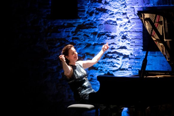 Pianist Angela Hewitt at an earlier performance. 