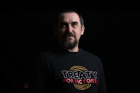 First Peoples’ Assembly co-chair Rueben Berg, whose father was part of a generation of Aboriginal activists who began seeking a treaty nearly 50 years ago.