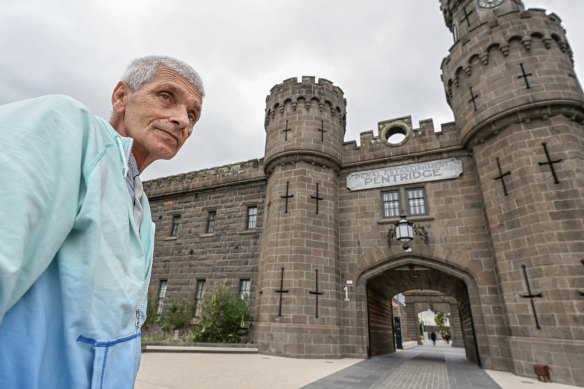 Former inmate Chris Austin at Pentridge.