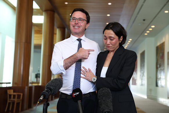 Nationals leader David Littleproud and his wife Amelia.
