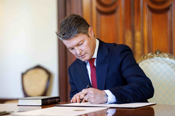 Ben Carroll was sworn in as Victoria’s 50th premier on July 28. 