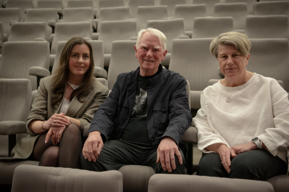 Australian Institute of Architects vice president Kirby Rees, former NSW state architect Chris Johnson and institute president Elizabeth Carpenter at the meeting this week.