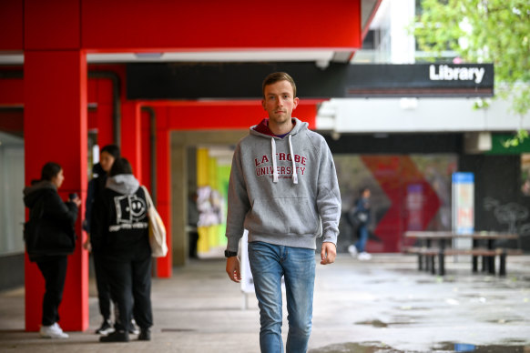 La Trobe University Student Union president Joel Blanch is worried for campus culture.