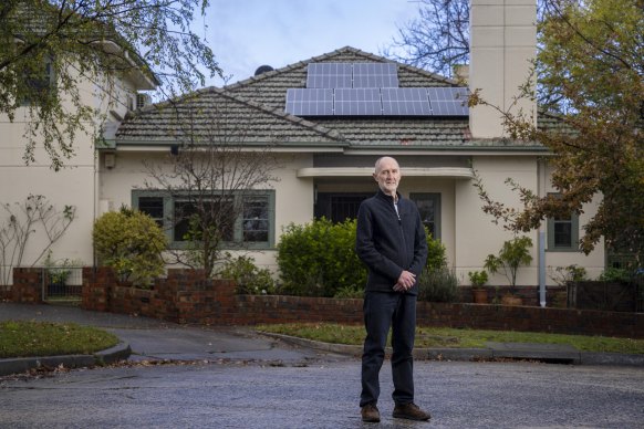 The Liberal-dominated Boroondara council insisted Richard Barnes remove solar panels from his roof because of heritage restrictions.