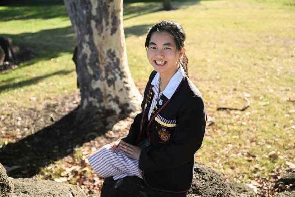 Jing Ru Zhang was a top performer at Haileybury Girls College.