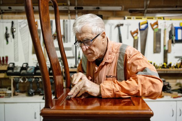 Kevin Wallace finds fulfilment in retirement by taking part in his local Men’s Shed.