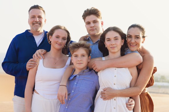 Dominica Darrington’s children attend school in the UK while she is based in Saudi Arabia.