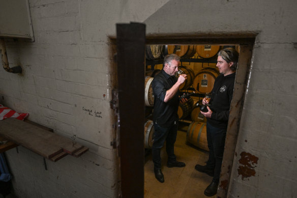 Whisky maker Little Lon Distilling Co stores its barrels at the Old Melbourne Gaol.