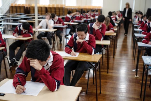 Students began their HSC written exams on Wednesday.