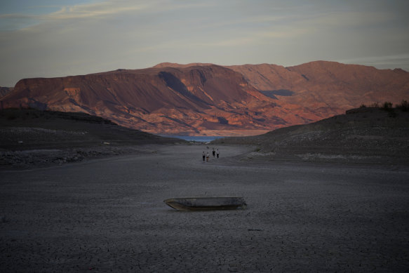Lake Mead helps supply Las Vegas with water.