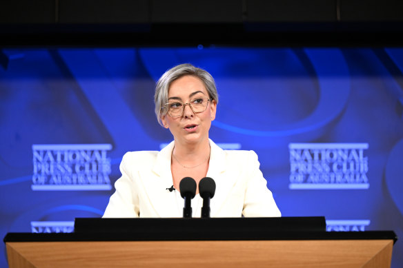 The Parenthood chief executive Jessica Rudd at the National Press Club last year.