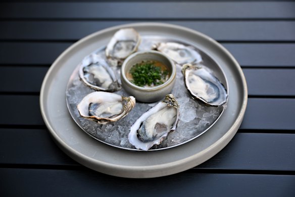The Coffin Bay oysters at Cicciolina.