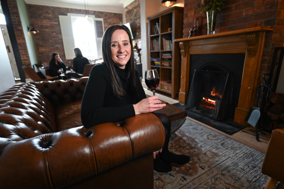 Williamstown local and Melbourne food podcaster Kate Stevenson at Stags Head Hotel.