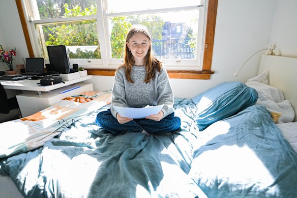 Ava Collins, 17, will sit her German exam on Wednesday, the last day of exams for the Class of 2025.