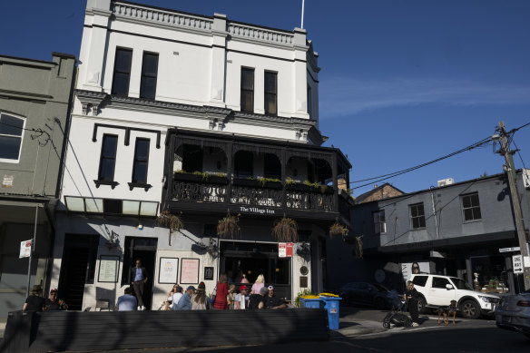 The Village Inn in Paddington, where the victim was expecting to get into her Uber.