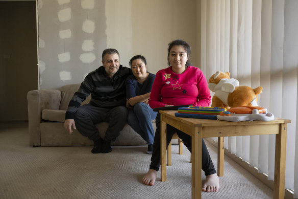 Dawn and Guy with their 16-year-old daughter Felicity.