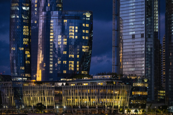 Barangaroo at night.