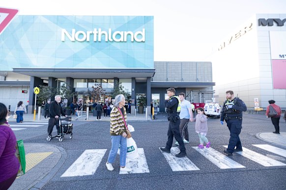 Northland Shopping Centre on Sunday.