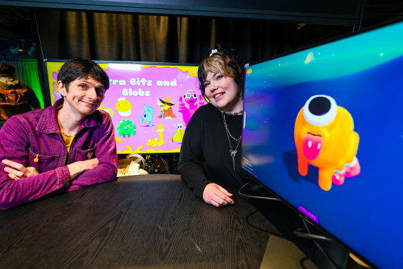 Kelsey Gamble (right) and Josh Bradbury (left), developers from Oddlark studio, are taking advantage of the indie games rebirth.