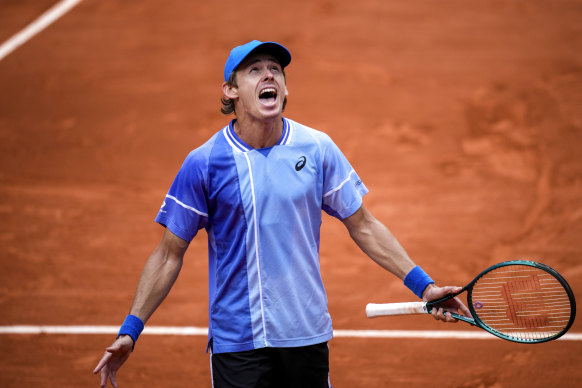 Australia’s Alex de Minaur is through to the quarter-finals.