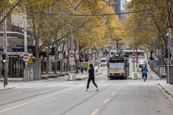 Melbourne’s CBD has been hit hard again by the latest lockdown.