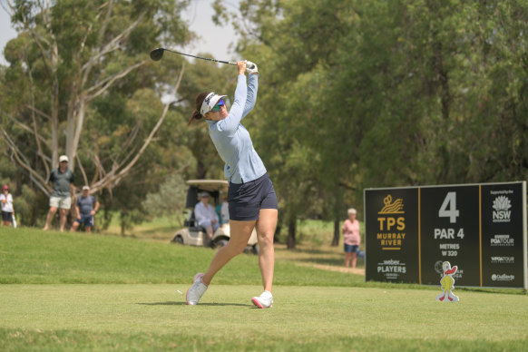 Hannah Green cruised to victory over a field containing male and female pro golfers.