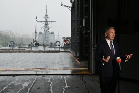 Defence Minister Richard Marles unveiled a major overhaul of the navy, including an expansion in warship numbers.