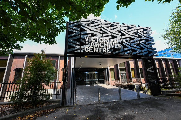 The Victorian Archives Centre in North Melbourne, which contains blood from the heel of every baby born in the state, along with huge amounts of residential and probate records. The archive is overseen by the Public Records Advisory Council. 