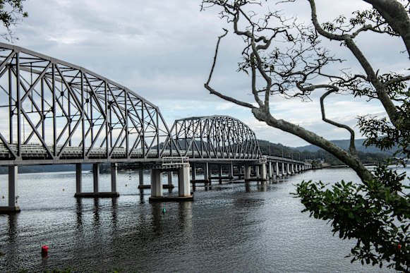 A proposed high-speed rail line from Newcastle to Sydney would have to pass under the Hawkesbury River.